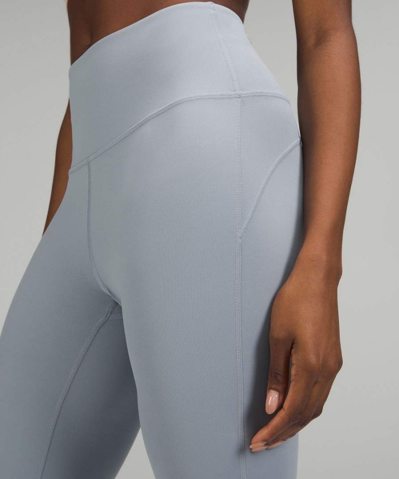 Lululemon Groove Super-High-Rise Flared Nulu Regular Leggings Damen Hellblau | 8569KZRGP