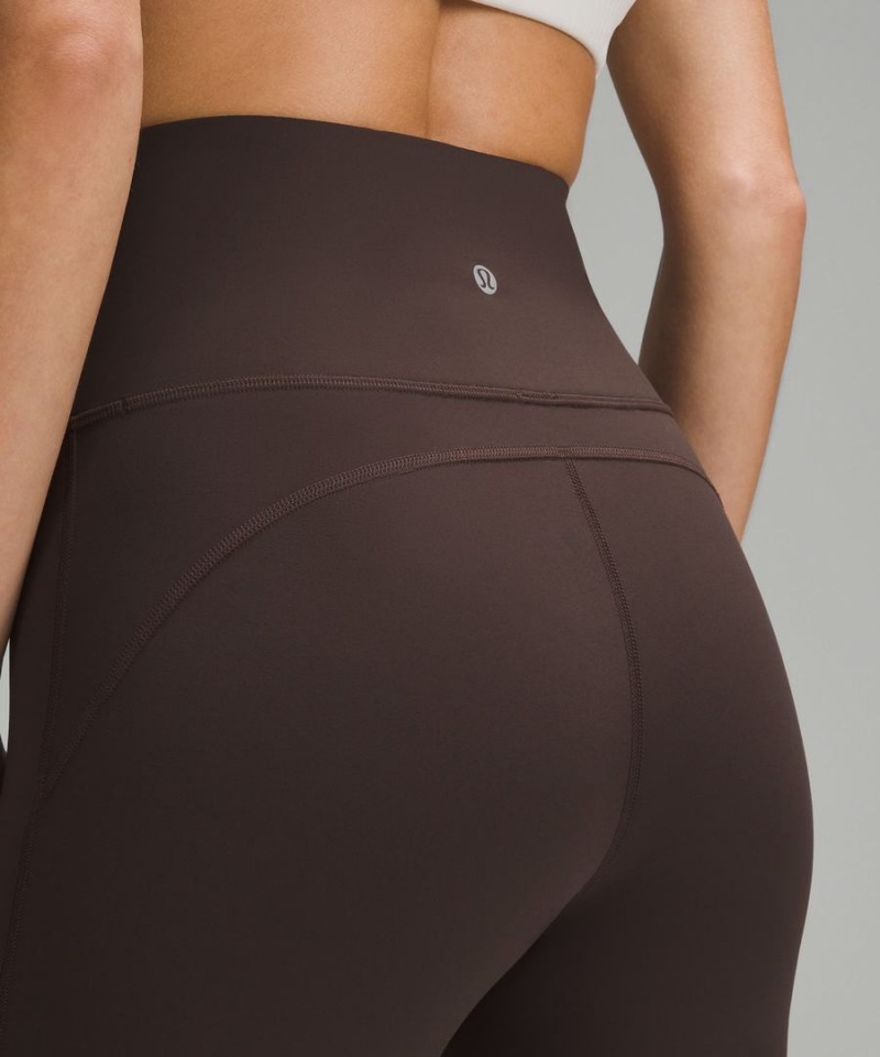 Lululemon Groove Super-High-Rise Flared Nulu Regular Leggings Damen Schokolade | 5287HBAKR