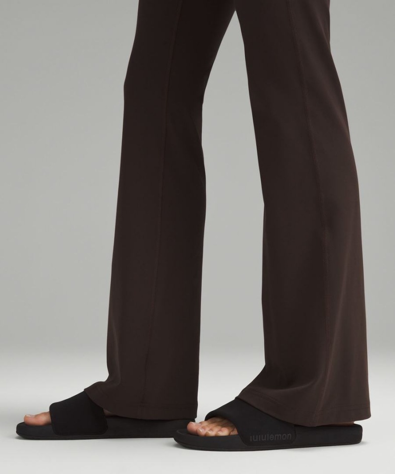 Lululemon Groove Super-High-Rise Flared Nulu Regular Leggings Damen Schokolade | 5287HBAKR