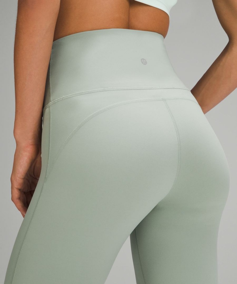 Lululemon Groove Super-High-Rise Flared Nulu Regular Leggings Damen Hellgrün | 8324ZKADI