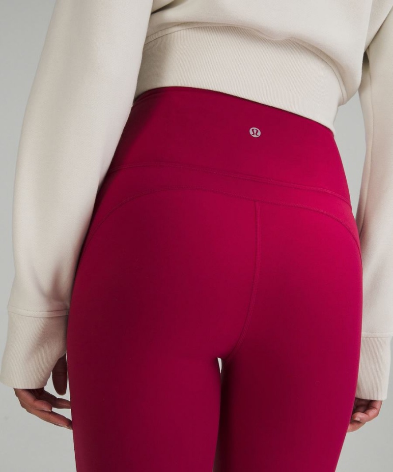 Lululemon Groove Super-High-Rise Flared Nulu Regular Leggings Damen Bordeaux | 9071RNSLM