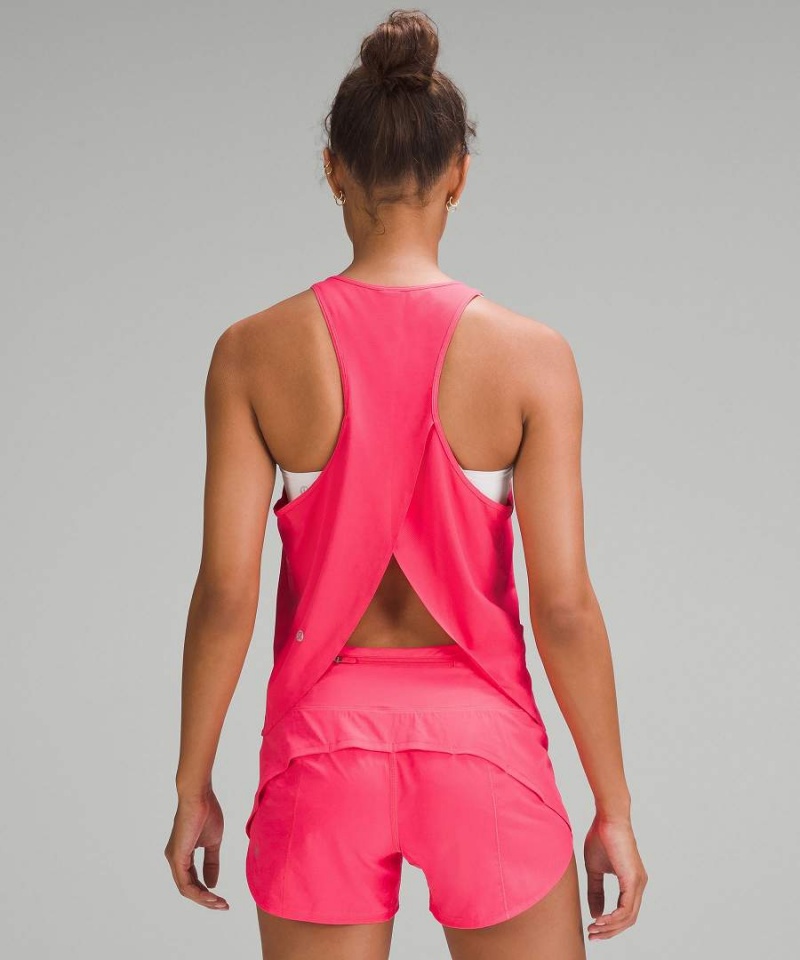 Lululemon High-Ventilation Lauf Tanktop Damen Rot | 3270MIDBV