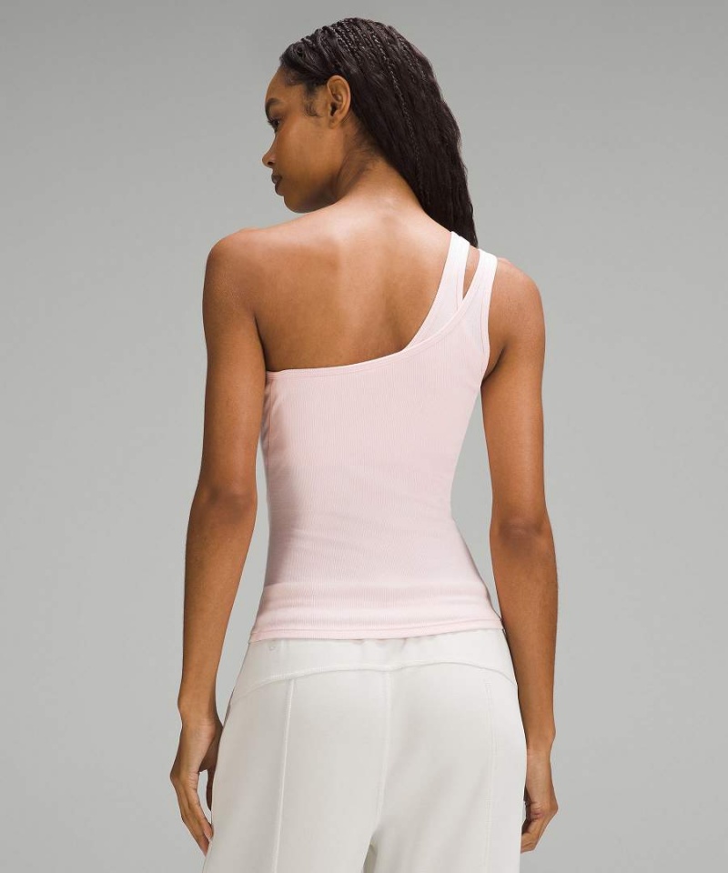 Lululemon Hold Tight One-Shoulder Tanktop Damen Hellrot | 0634BNRQV