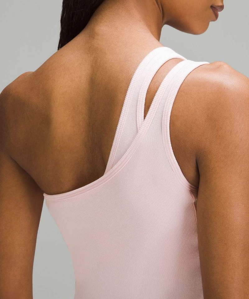 Lululemon Hold Tight One-Shoulder Tanktop Damen Hellrot | 0634BNRQV