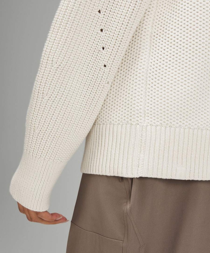 Lululemon Honeycomb Crewneck Pullover Damen Beige | 0453XRIYN