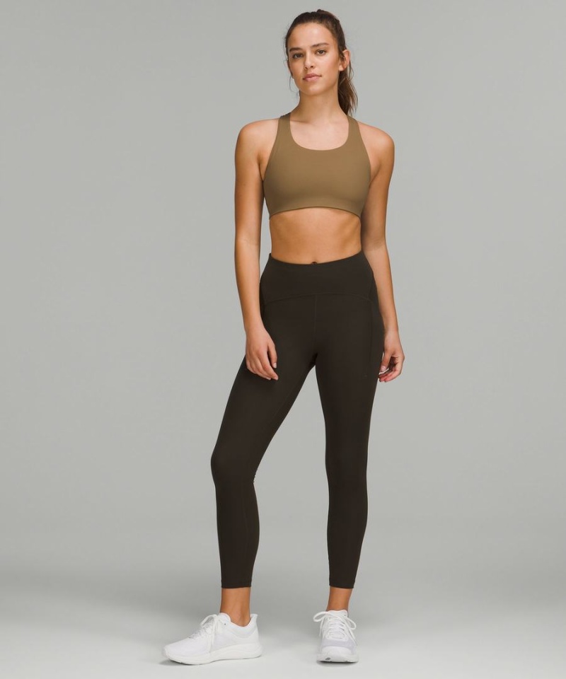 Lululemon Invigorate Bra with Clasp High Support, B/C Cup Sport BH Damen Khaki | 7901KGABW