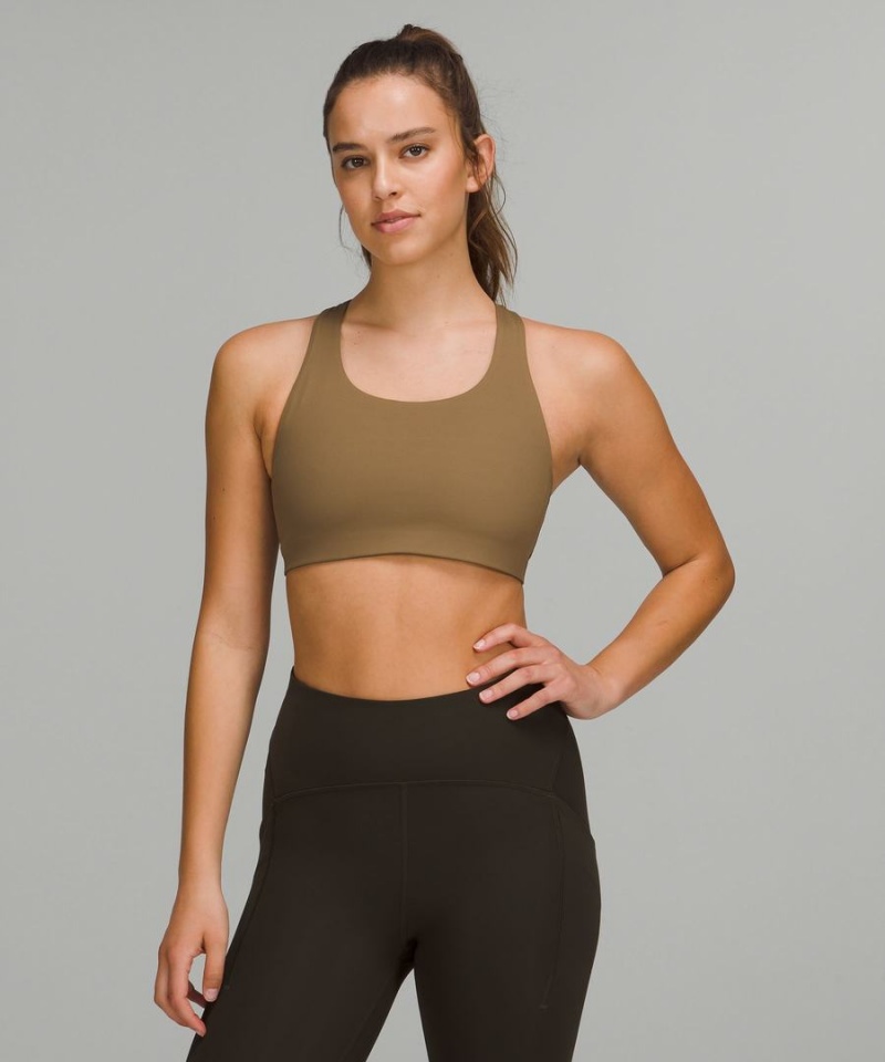 Lululemon Invigorate Bra with Clasp High Support, B/C Cup Sport BH Damen Khaki | 7901KGABW