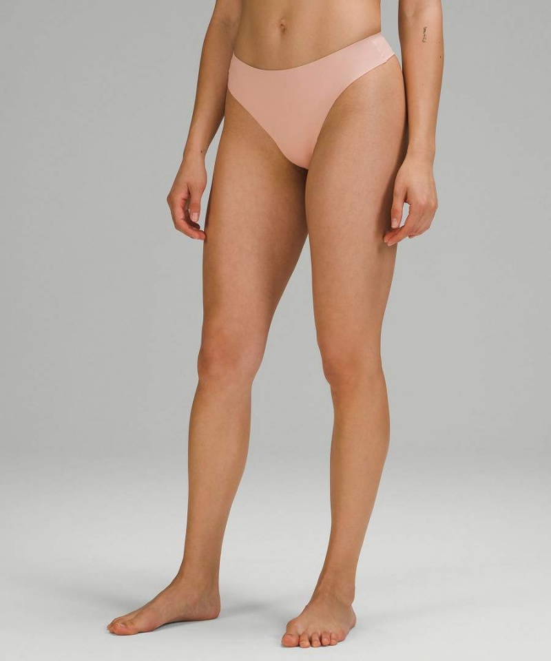 Lululemon InvisiWear Mid-Rise Tanga Unterwäsche Damen Braun | 6130GXWZY