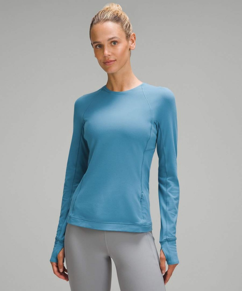 Lululemon It\'s Rulu Langarmhemd Damen Blau | 6024KPDWF