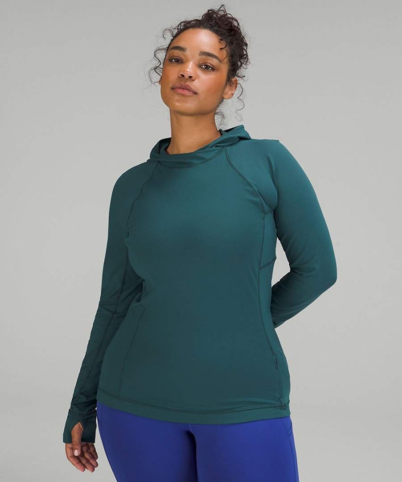 Lululemon It's Rulu Long-Sleeve Hoodie Damen Grün | 4237UBYCT