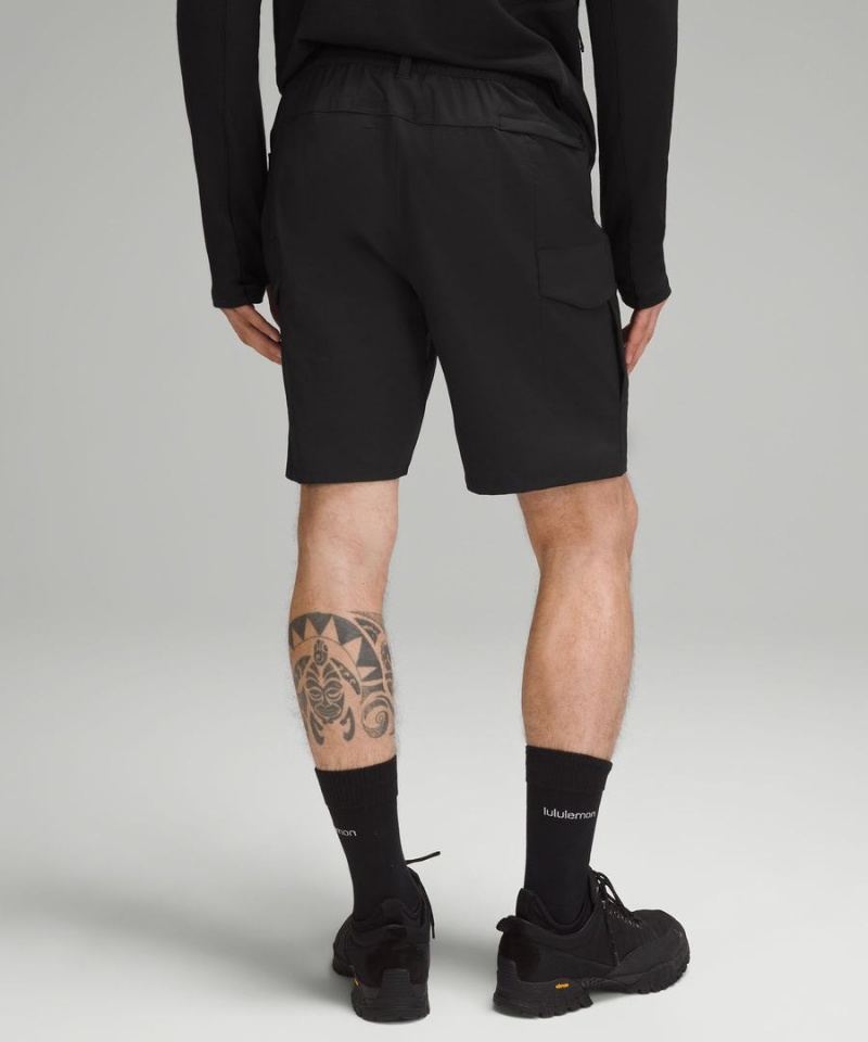 Lululemon Klassische-Fit 9 Wandern Cargo Kurze Hose Herren Schwarz | 0167PHZXJ