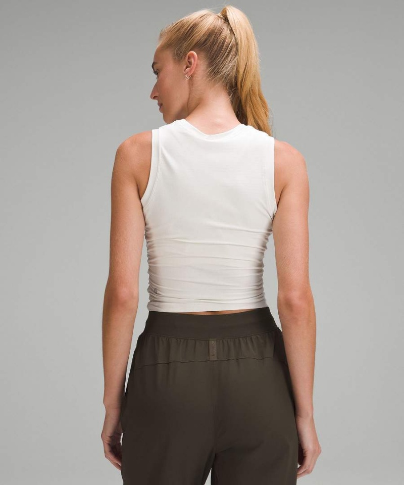 Lululemon License to Train Tight-Fit Tanktop Damen Beige | 0694PVOYQ