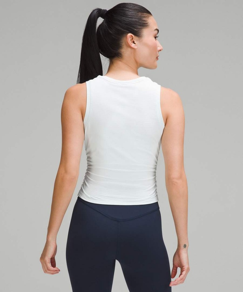 Lululemon License to Train Tight-Fit Tanktop Damen Blau | 7142ZLJKX