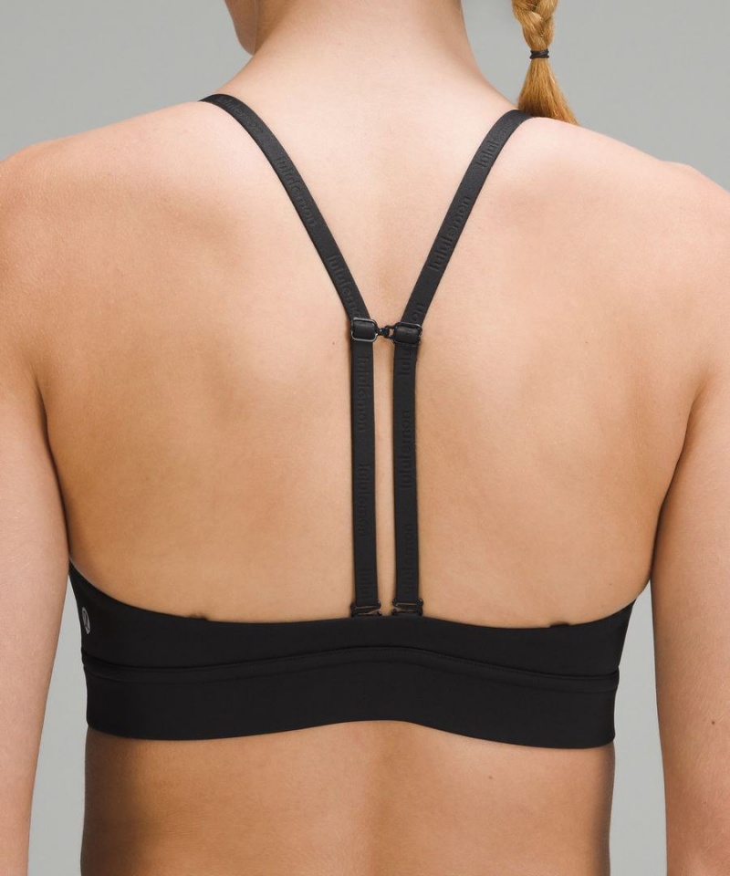 Lululemon License to Train Triangle Bra Light Support, A/B Cup Sport BH Damen Schwarz | 1769ICWNP