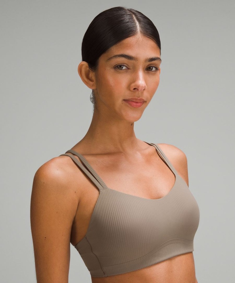 Lululemon Like a Cloud Gerippt Bra Light Support, B/C Cup Sport BH Damen Grau | 5126WKYUC