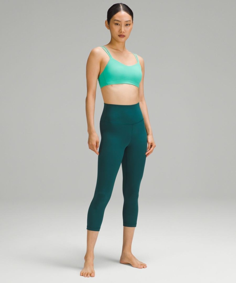 Lululemon Like a Cloud Gerippt Bra Light Support, B/C Cup Sport BH Damen Grün | 3986HYLXV