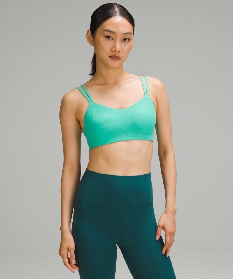 Lululemon Like a Cloud Gerippt Bra Light Support, B/C Cup Sport BH Damen Grün | 3986HYLXV