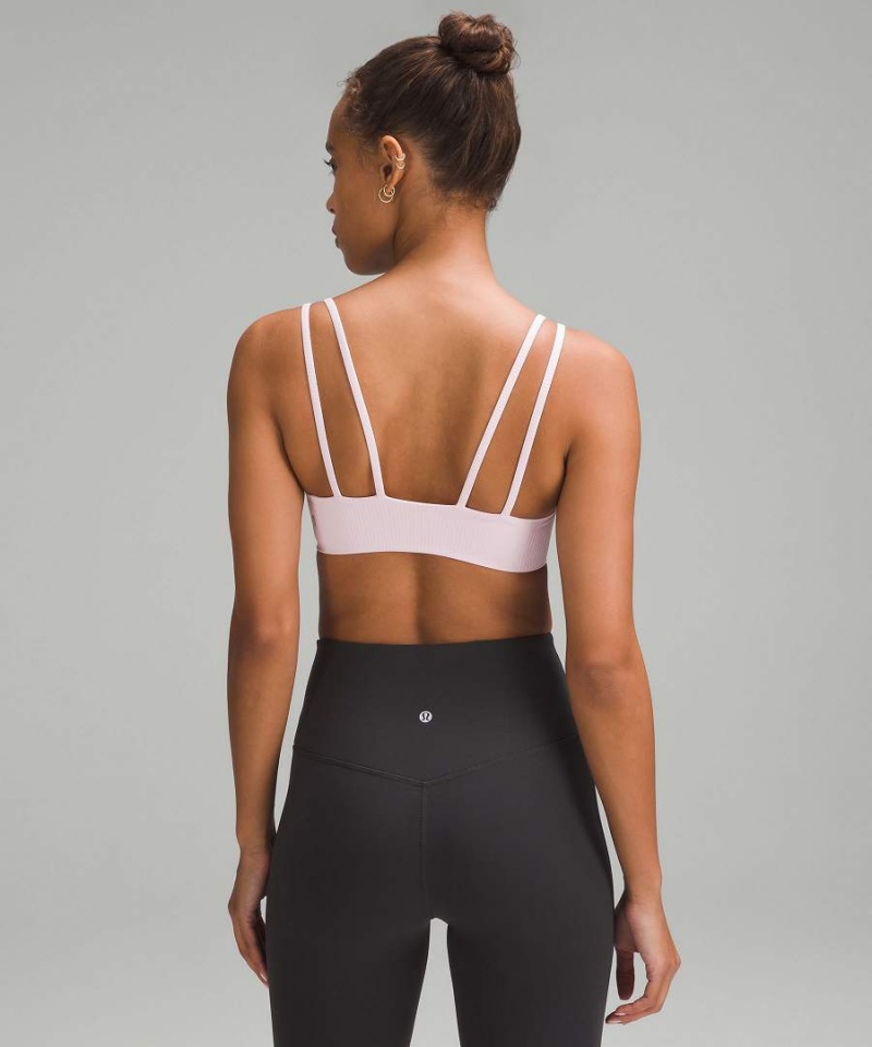 Lululemon Like a Cloud Gerippt Bra Light Support, B/C Cup Sport BH Damen Rosa | 2359MWFGO