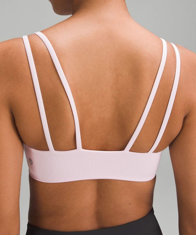 Lululemon Like a Cloud Gerippt Bra Light Support, B/C Cup Sport BH Damen Rosa | 2359MWFGO