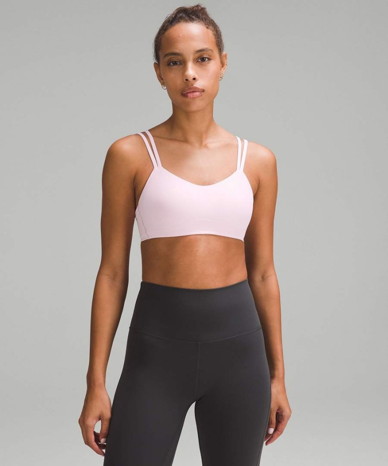 Lululemon Like a Cloud Gerippt Bra Light Support, B/C Cup Sport BH Damen Rosa | 2359MWFGO