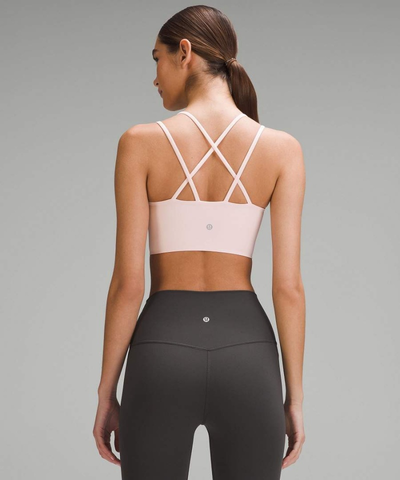 Lululemon Like a Cloud Longline Bra Light Support, B/C Cup Sport BH Damen Hellrot | 3852ZJEOC