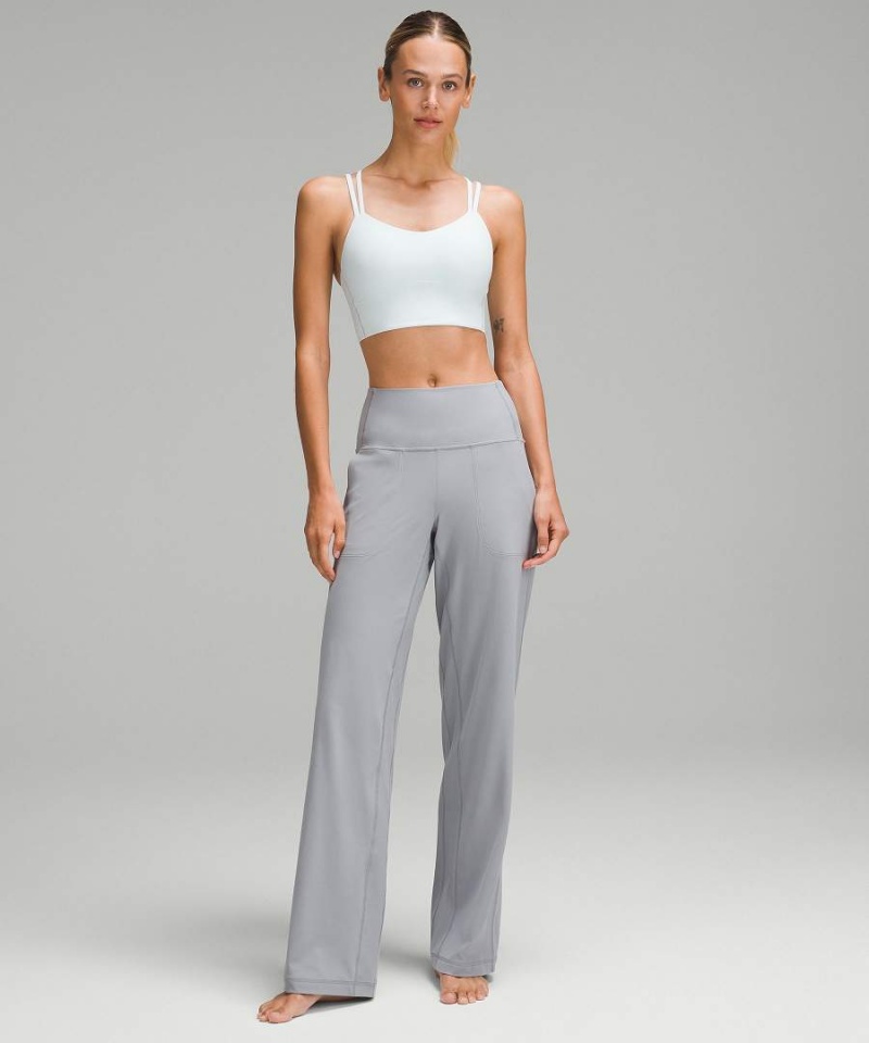 Lululemon Like a Cloud Longline Bra Light Support, B/C Cup Sport BH Damen Silber | 4032AWCGM