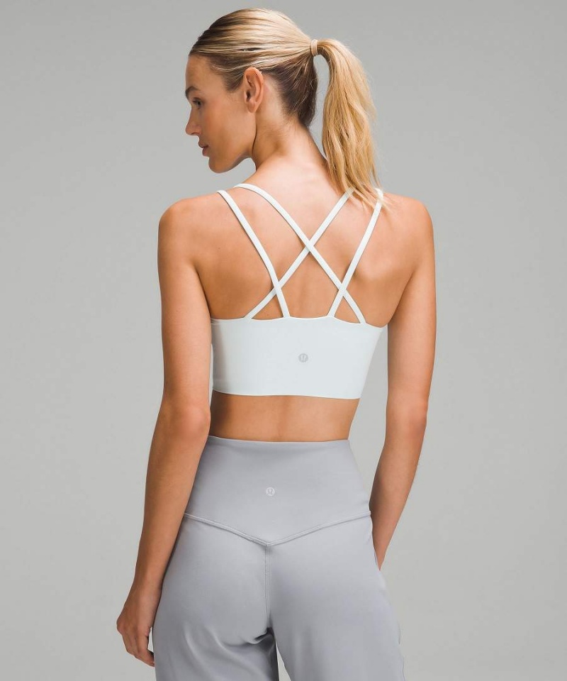 Lululemon Like a Cloud Longline Bra Light Support, B/C Cup Sport BH Damen Silber | 4032AWCGM