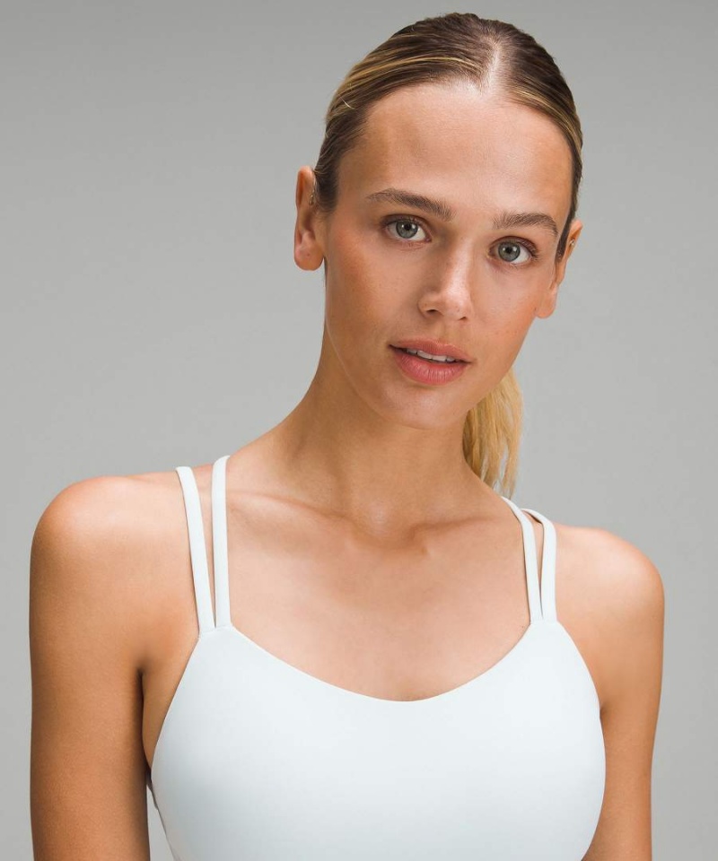 Lululemon Like a Cloud Longline Bra Light Support, B/C Cup Sport BH Damen Silber | 4032AWCGM