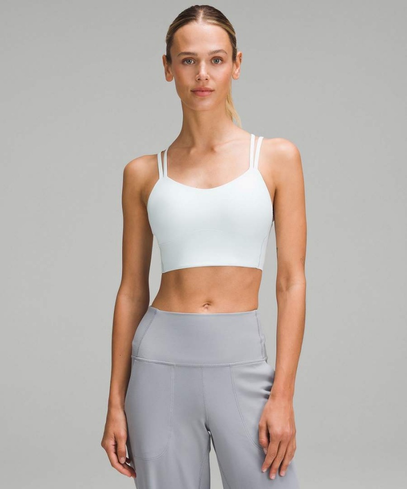 Lululemon Like a Cloud Longline Bra Light Support, B/C Cup Sport BH Damen Silber | 4032AWCGM