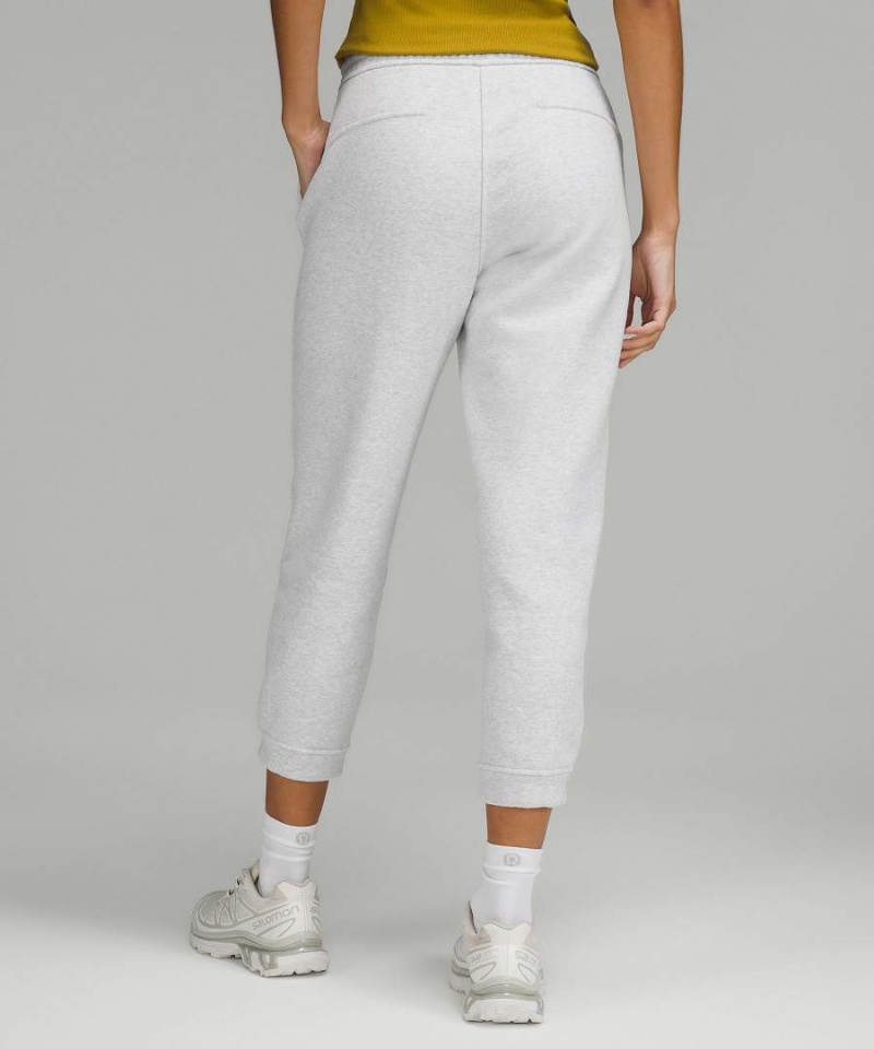 Lululemon Loungeful High-Rise Cropped Jogginghose Damen Hellgrau | 4863VFZUJ