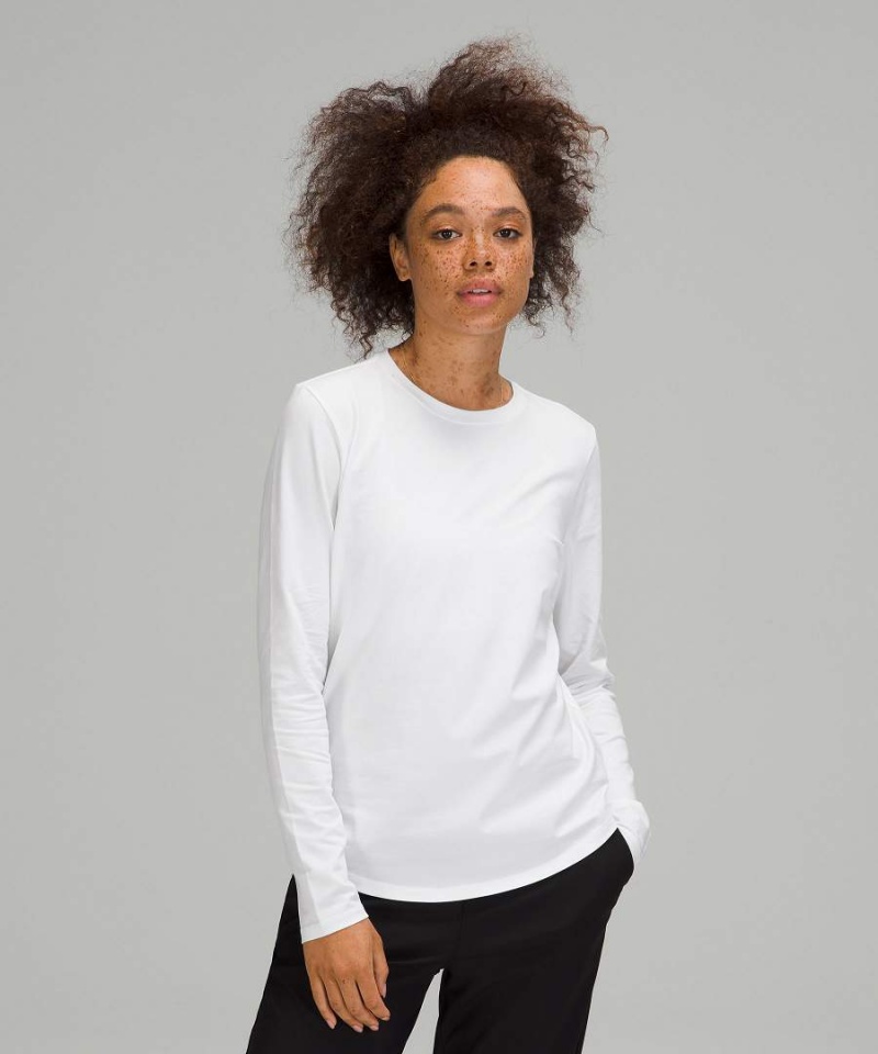 Lululemon Love Langarmhemd Damen Weiß | 2605MRJAQ