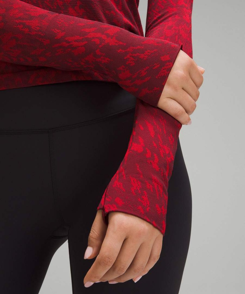 Lululemon Lunar New Year Swiftly Tech 2.0 Race Length Langarmhemd Damen Dunkelrot | 8326GDICH