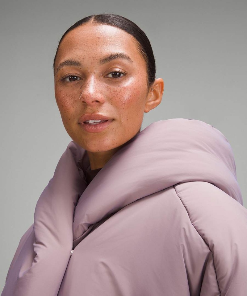 Lululemon Mit Kapuze Insulated Wrap Isolierte Jacken Damen Helllila | 5640XEKMN