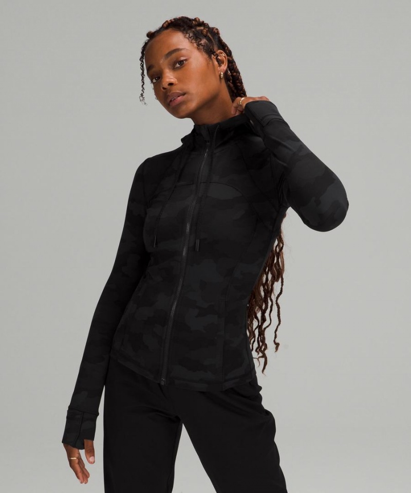 Lululemon Mit Kapuze Mesh Vent Nulu Define Jacke Damen Camouflage Schwarz Mehrfarbig | 6891ITYQN