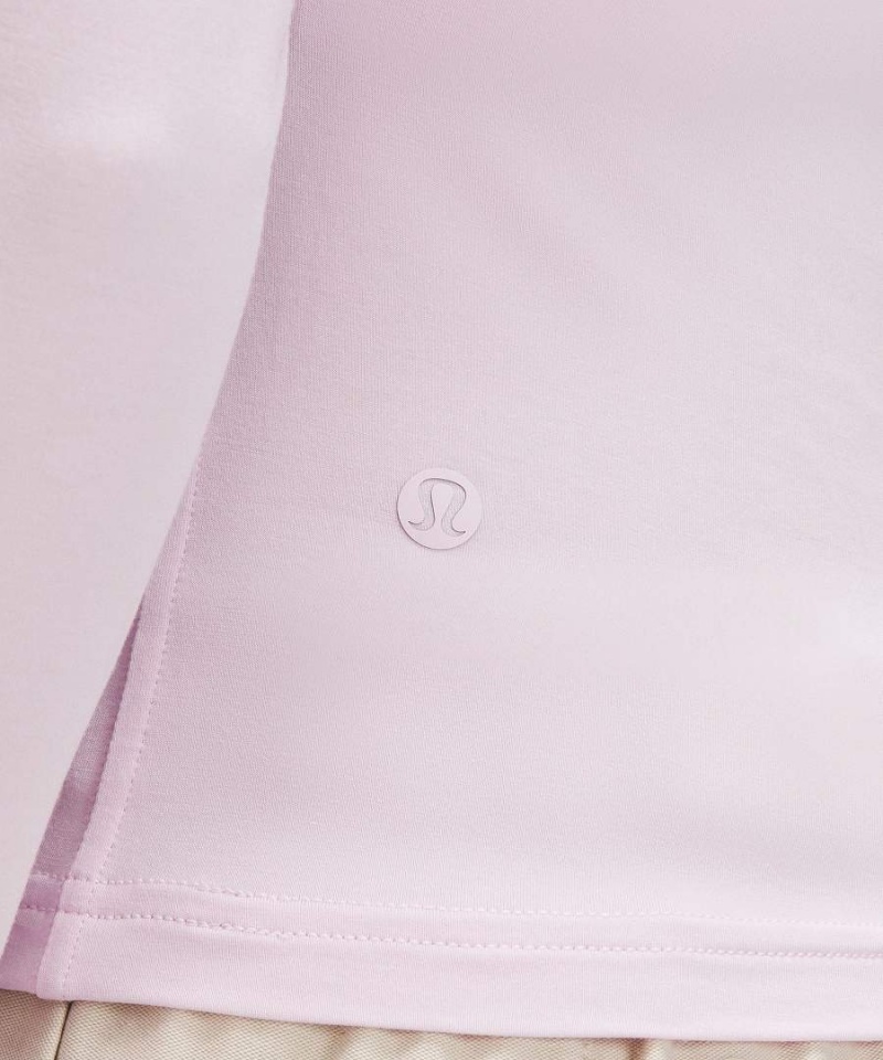 Lululemon Modal-Silk Blend V-Neck Langarmhemd Damen Rosa | 1362YNIZT