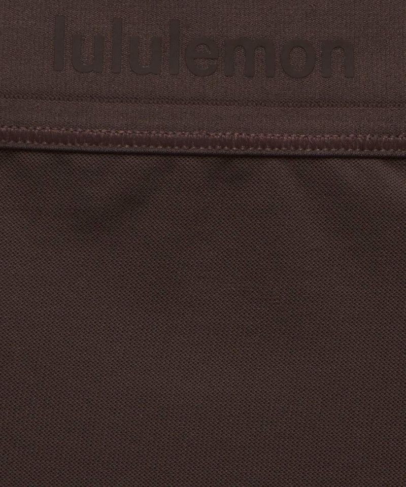 Lululemon Nulu Mesh Logo High-Taille Bikini Unterwäsche Damen Schokolade | 1026BHLDZ