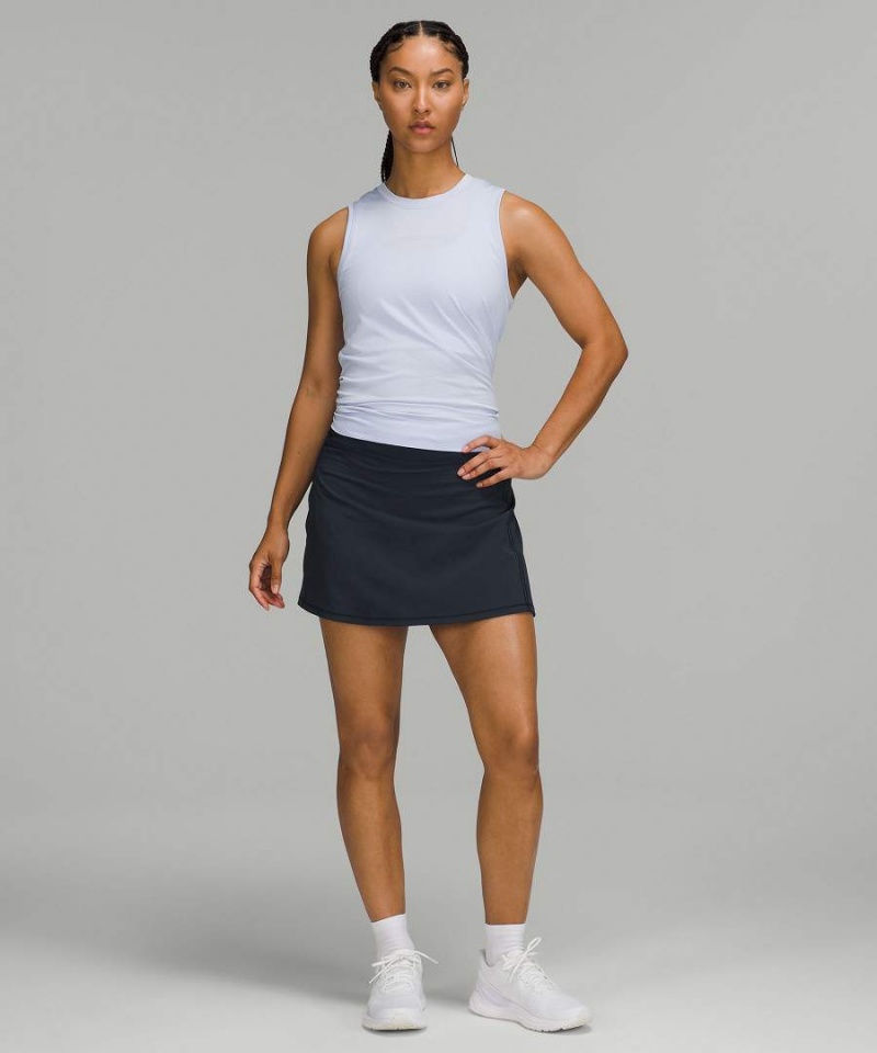 Lululemon Pace Rival Mid-Rise Extra Long Röcke Damen Navy | 5321XLFAO