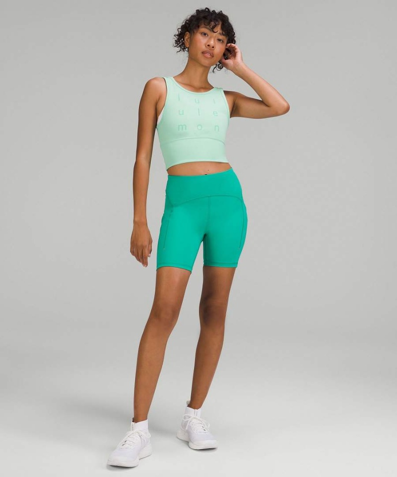 Lululemon Power Pivot Everlux Tanktop Damen Mintfarben | 2983UMEYJ