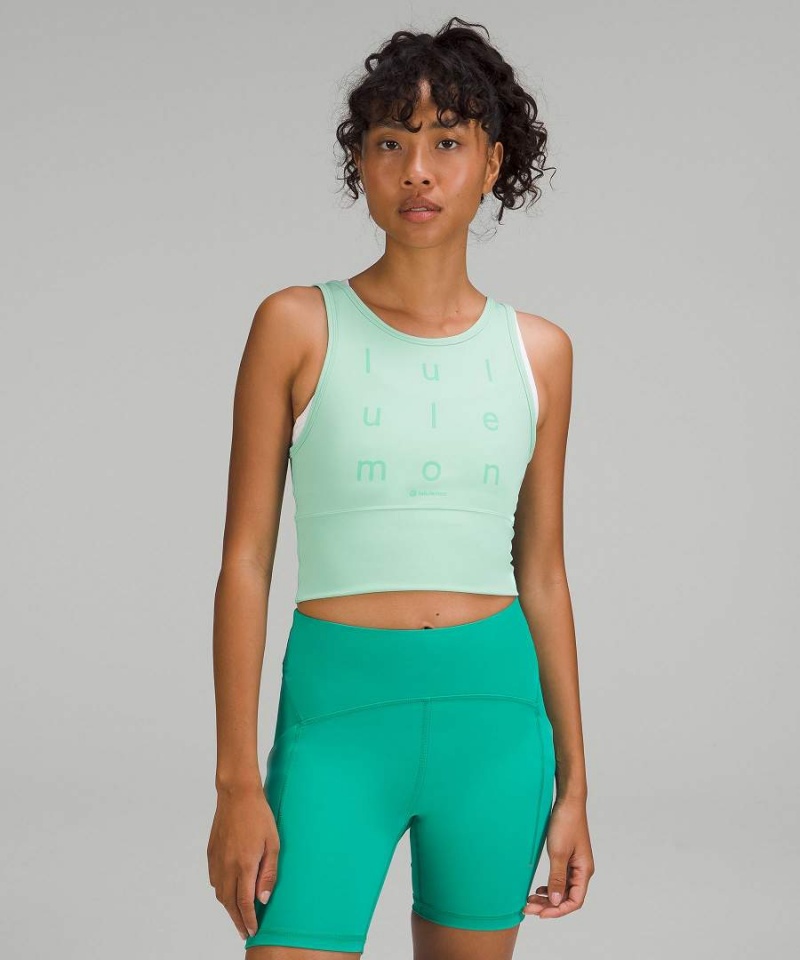 Lululemon Power Pivot Everlux Tanktop Damen Mintfarben | 2983UMEYJ