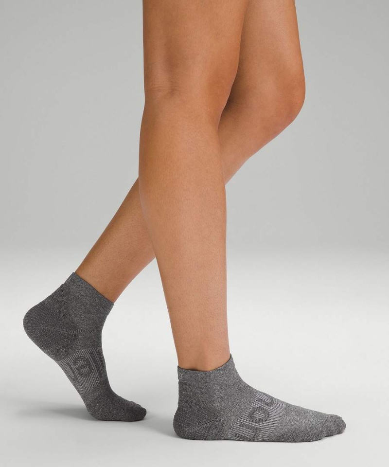 Lululemon Power Stride Ankle 3 Pack Socken Damen Grau | 7629EHAKL