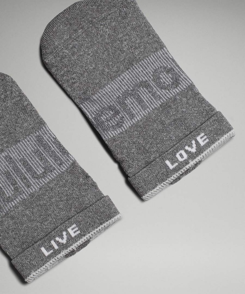 Lululemon Power Stride Ankle 3 Pack Socken Damen Grau | 7629EHAKL