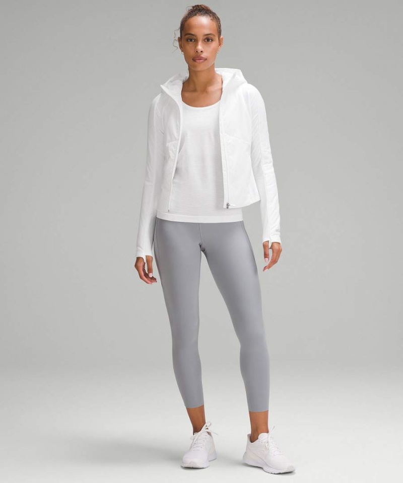 Lululemon Push Your Pace Jacken Damen Weiß | 5610GJCUD