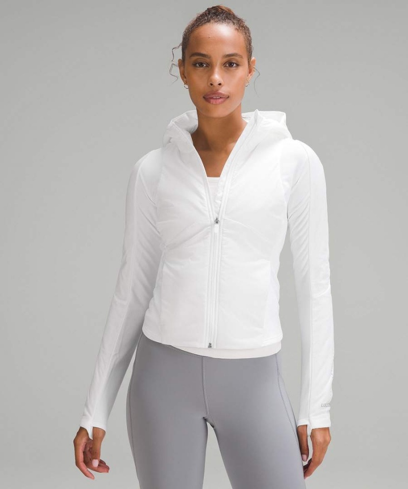 Lululemon Push Your Pace Jacken Damen Weiß | 5610GJCUD