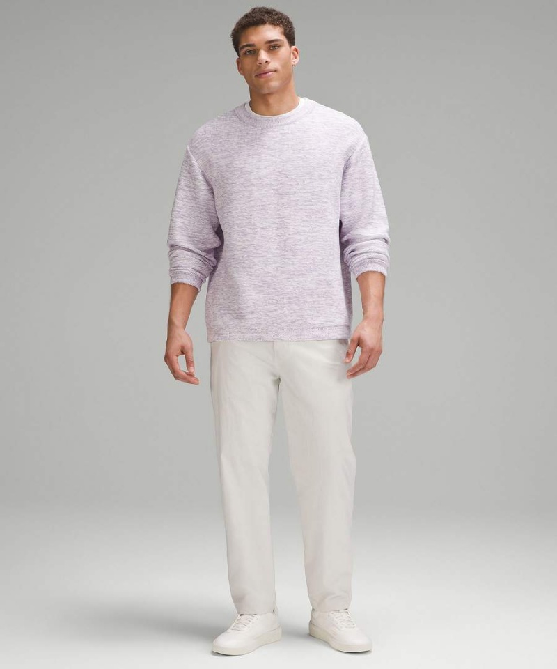 Lululemon Relaxed-Fit Crewneck Knit Pullover Herren Lila | 8453ZFVGQ