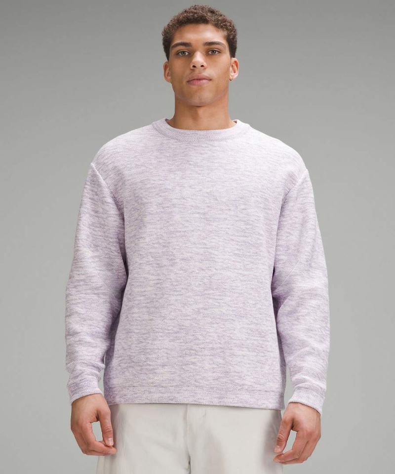 Lululemon Relaxed-Fit Crewneck Knit Pullover Herren Lila | 8453ZFVGQ