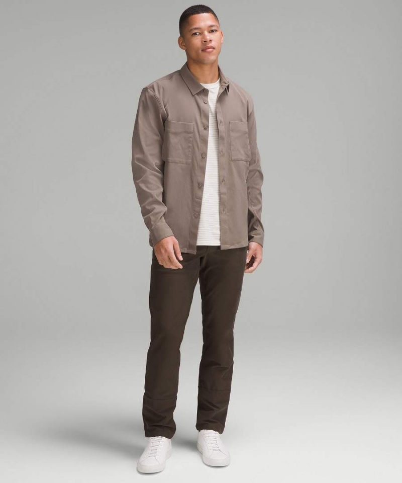 Lululemon Relaxed-Fit Long-Sleeve Button-Up Hemd Herren Grau | 9402UDSPX