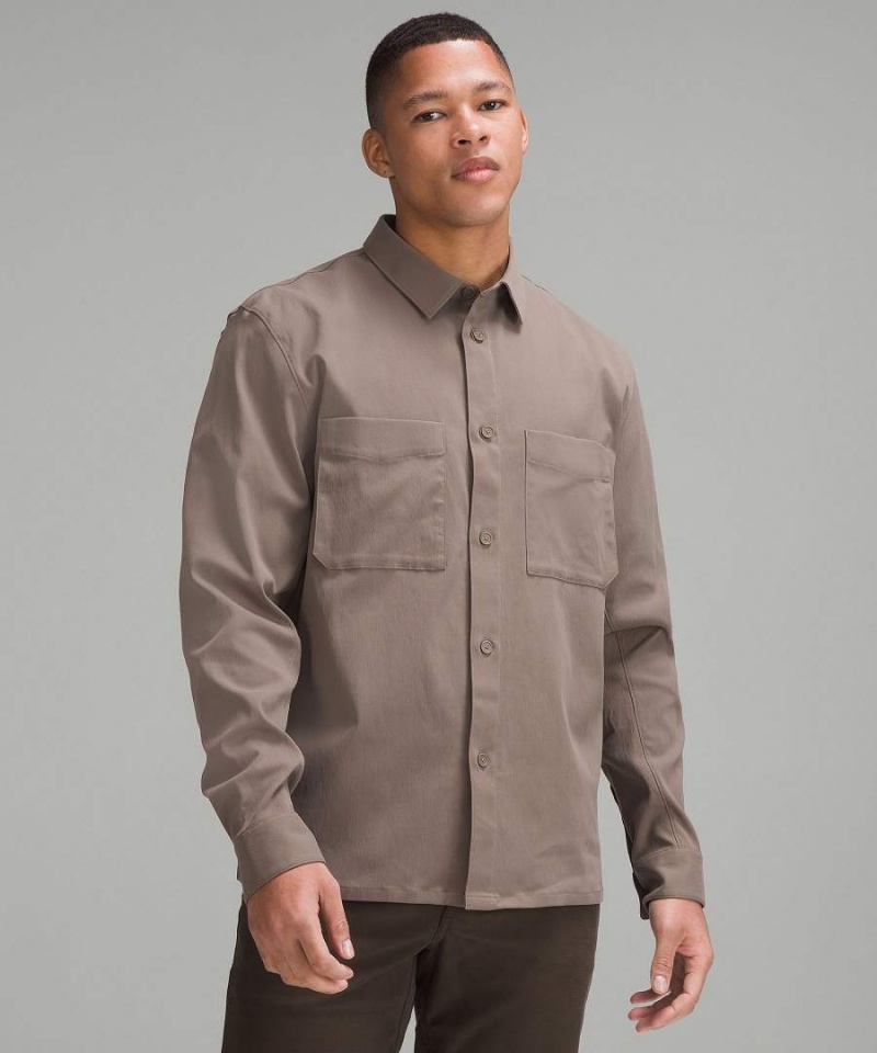 Lululemon Relaxed-Fit Long-Sleeve Button-Up Hemd Herren Grau | 9402UDSPX