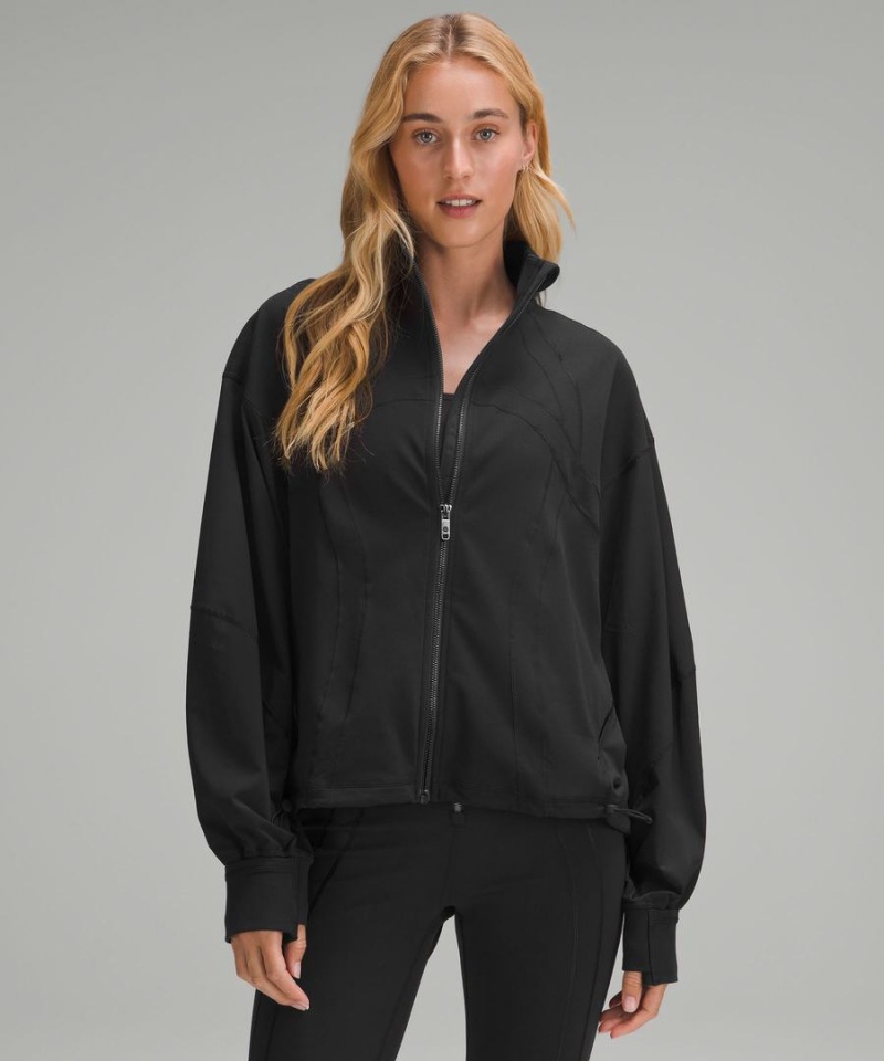 Lululemon Relaxed-Fit Luon Define Jacke Damen Schwarz | 6870GXWQF