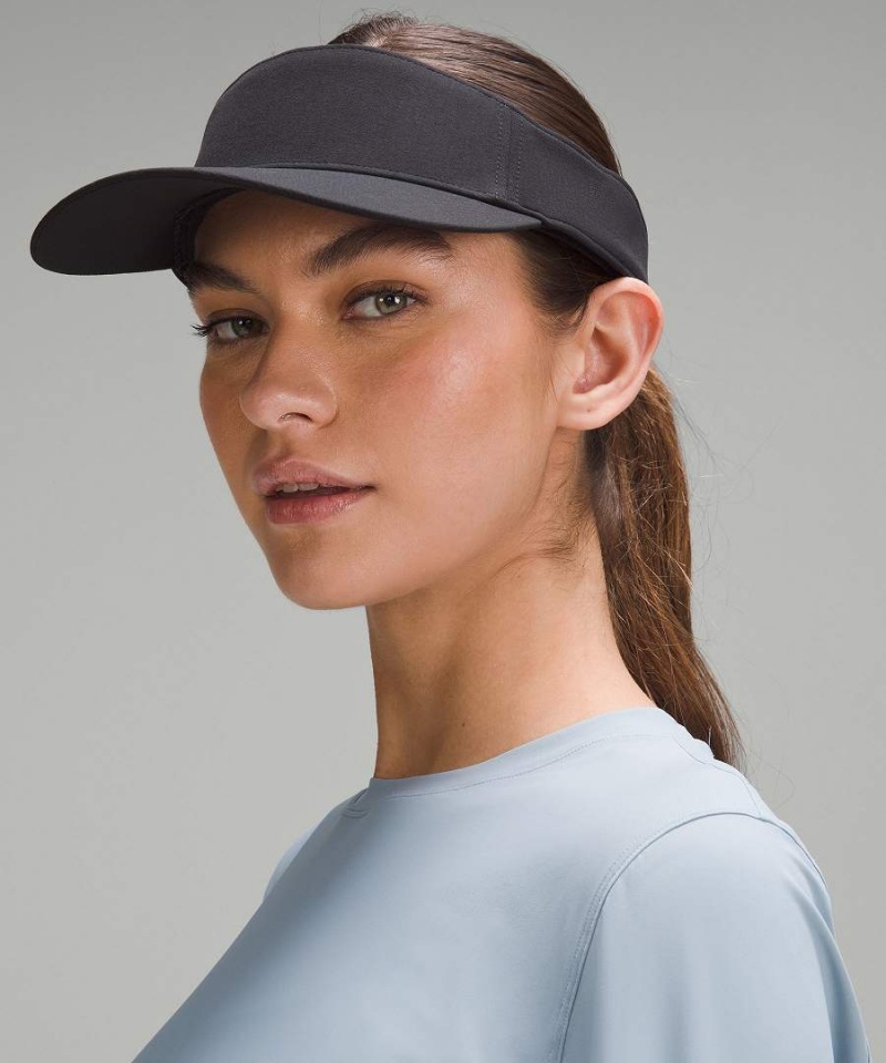 Lululemon Removable Sweatband All-Sport Visor Hüte Damen Schwarz | 8031MGRHD