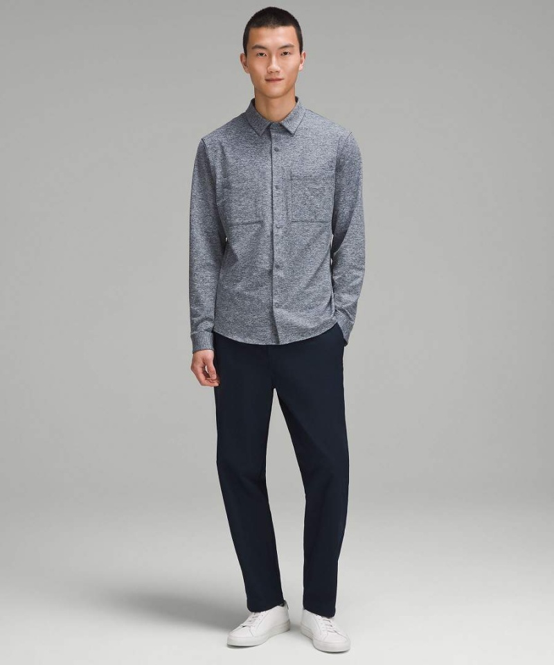 Lululemon Rulu Button-Up Hemd Herren Navy | 9734HMZAD